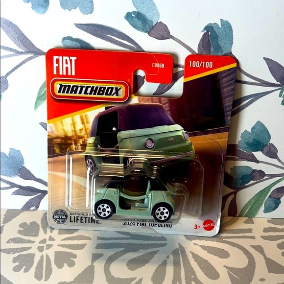 NIB Matchbox 2024 Fiat Topolino Vehicle Toy NWT Mint Green New - Picture 3 of 10